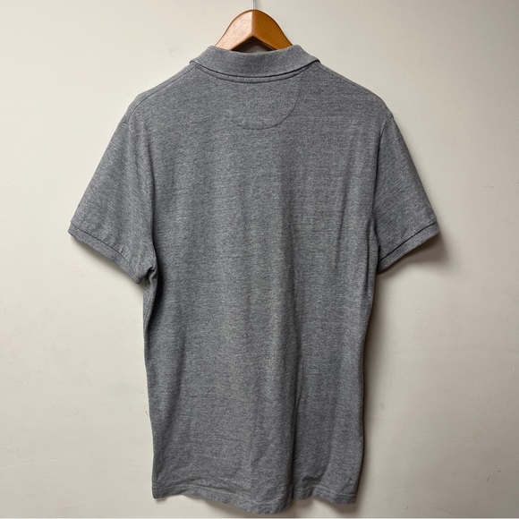 American Eagle Polo Shirt Mens Medium Grey Short Sleeve - Picture 2 of 3